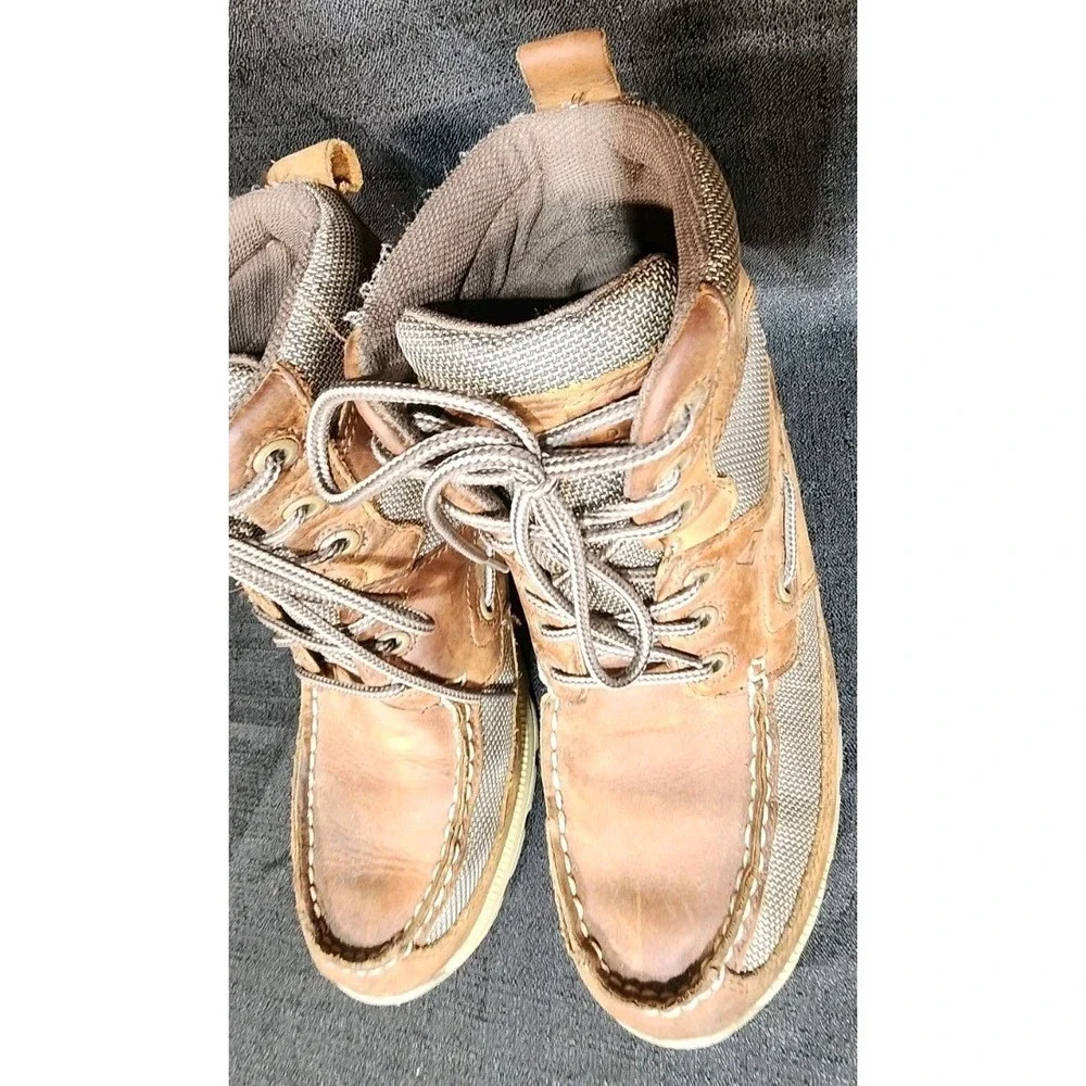 Sperry Waterproof Boat Shoes Men's Size 10M High Top Boots Brown Outdoors‎ EUC